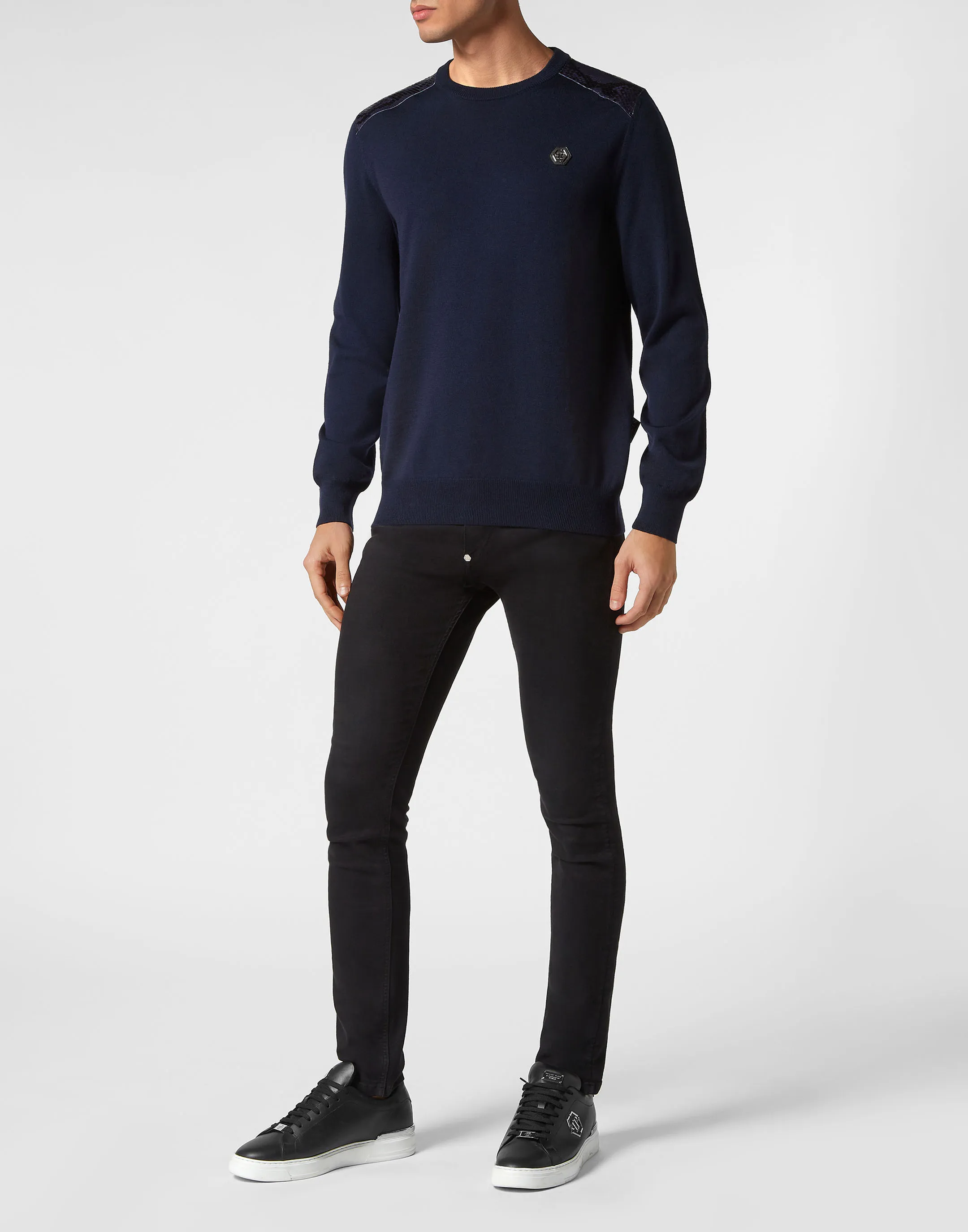 Merino Pullover Round Neck LS